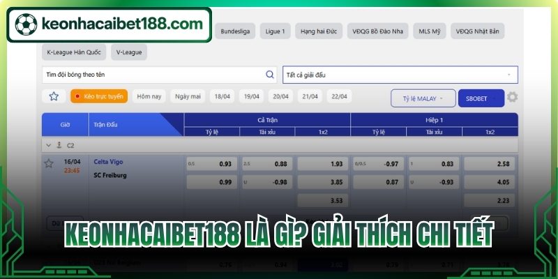 Kèo Nhà Cái Bet188 là gì? Giải thích chi tiết
